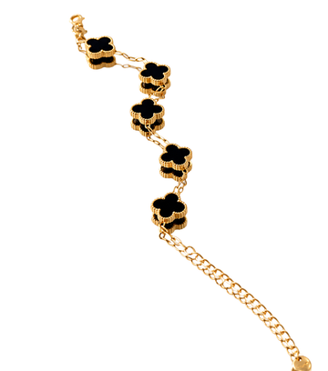 Van Cleef Style 2-in-1 Reversible Clover Bracelet – Dual-Sided Elegant Everyday Jewelry