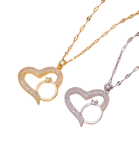 Korean Heart Locket With Ring