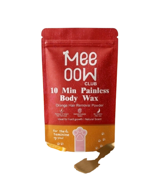 Meeoow Club 10 Min Painless Body Wax Orange Hair Removal Powder