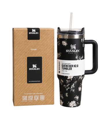 Stanley 40oz Printed Tumbler With Handle And Straw